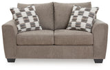 Loreo Truffle Loveseat from Ashley - Luna Furniture