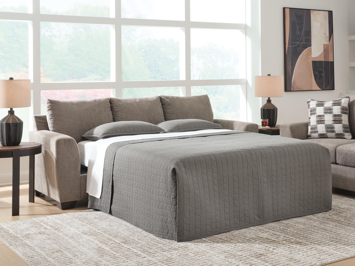 Loreo Truffle Queen Sofa Sleeper from Ashley Furniture - Luna Furniture