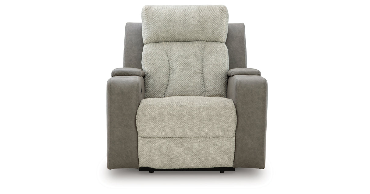 WhipLash Sisal Power Recliner from Ashley - Luna Furniture