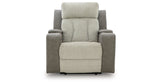 WhipLash Sisal Power Recliner from Ashley - Luna Furniture