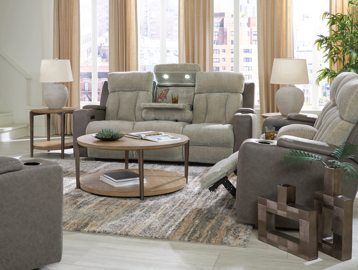 WhipLash Sisal Power Reclining Living Room Set from Ashley - Luna Furniture