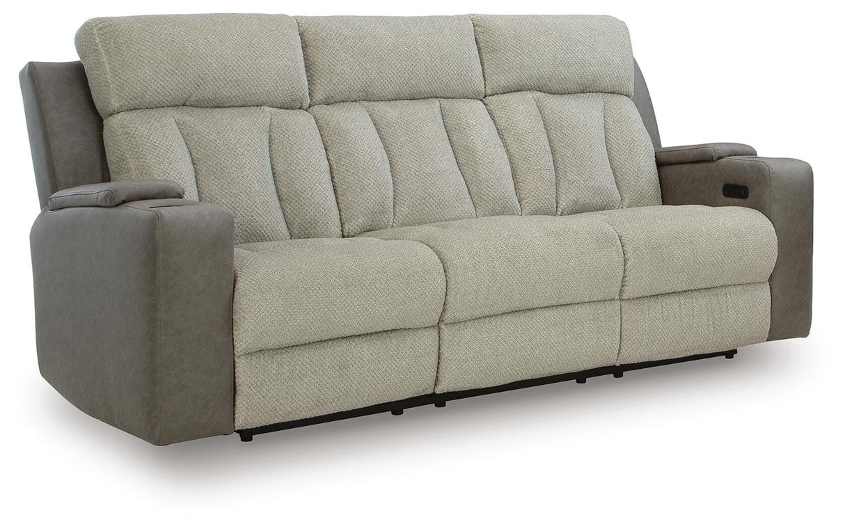 WhipLash Sisal Power Reclining Sofa and Loveseat from Ashley - Luna Furniture
