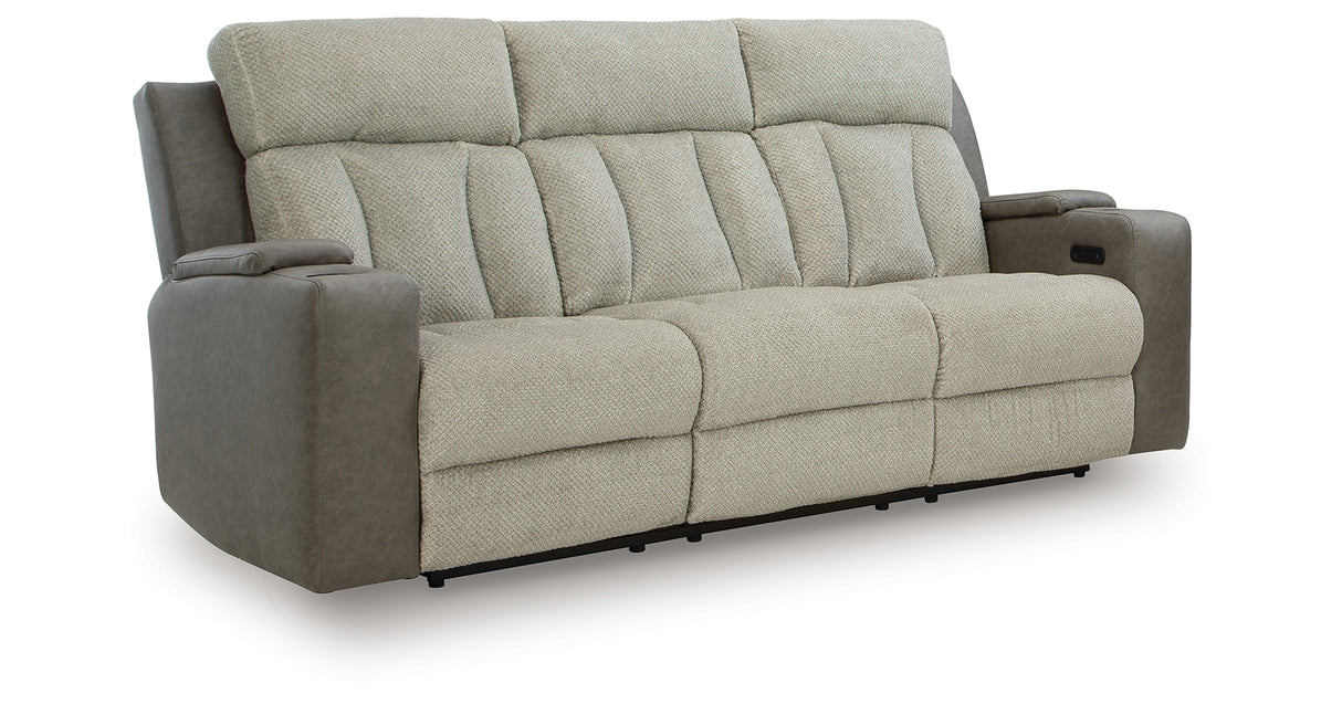 WhipLash Sisal Power Reclining Sofa from Ashley - Luna Furniture
