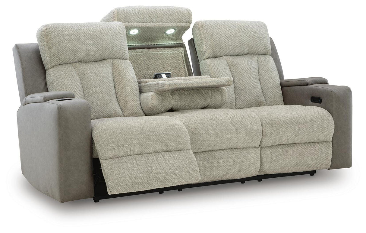 WhipLash Sisal Power Reclining Sofa and Loveseat from Ashley - Luna Furniture