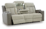 WhipLash Sisal Power Reclining Sofa and Loveseat from Ashley - Luna Furniture