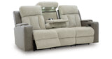 WhipLash Sisal Power Reclining Sofa from Ashley - Luna Furniture