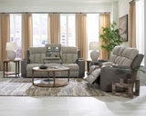 WhipLash Sisal Power Reclining Living Room Set from Ashley - Luna Furniture