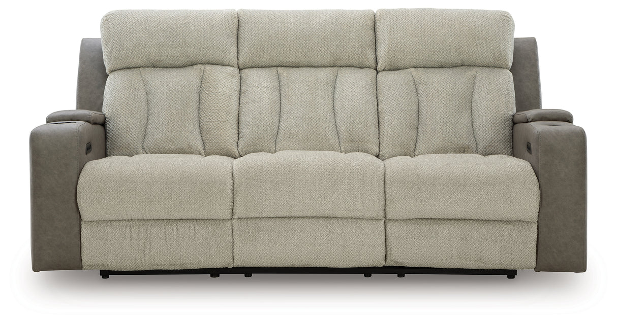 WhipLash Sisal Power Reclining Sofa and Loveseat from Ashley - Luna Furniture