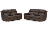 Lavenhorne Umber Reclining Living Room Set from Ashley - Luna Furniture