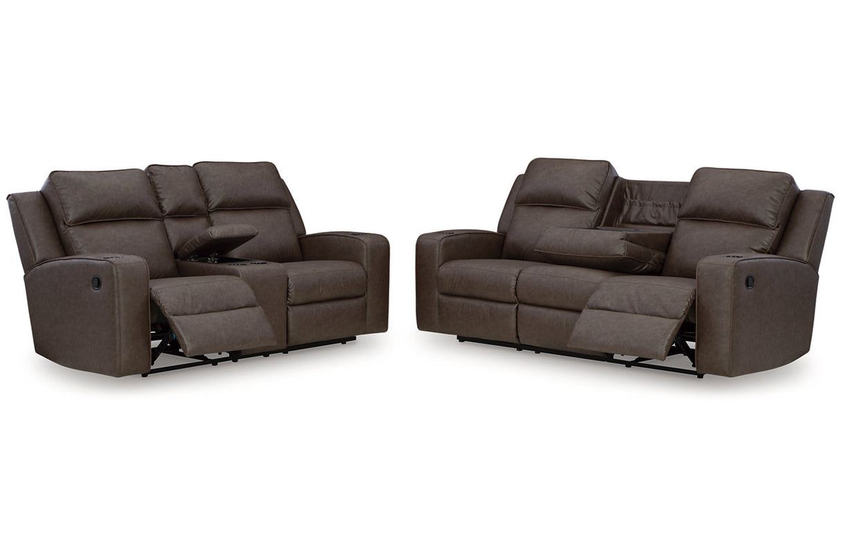 Lavenhorne Umber Reclining Living Room Set from Ashley - Luna Furniture