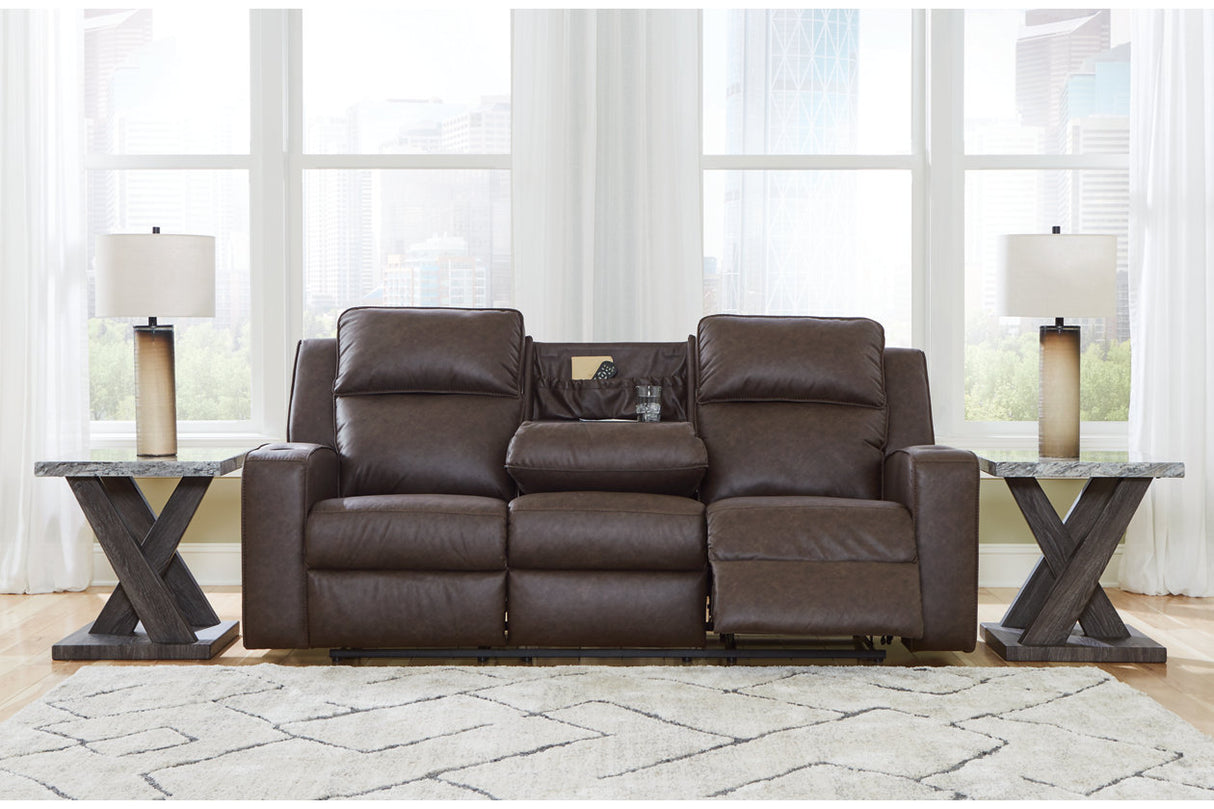 Lavenhorne Umber Reclining Sofa, Loveseat and Recliner from Ashley - Luna Furniture