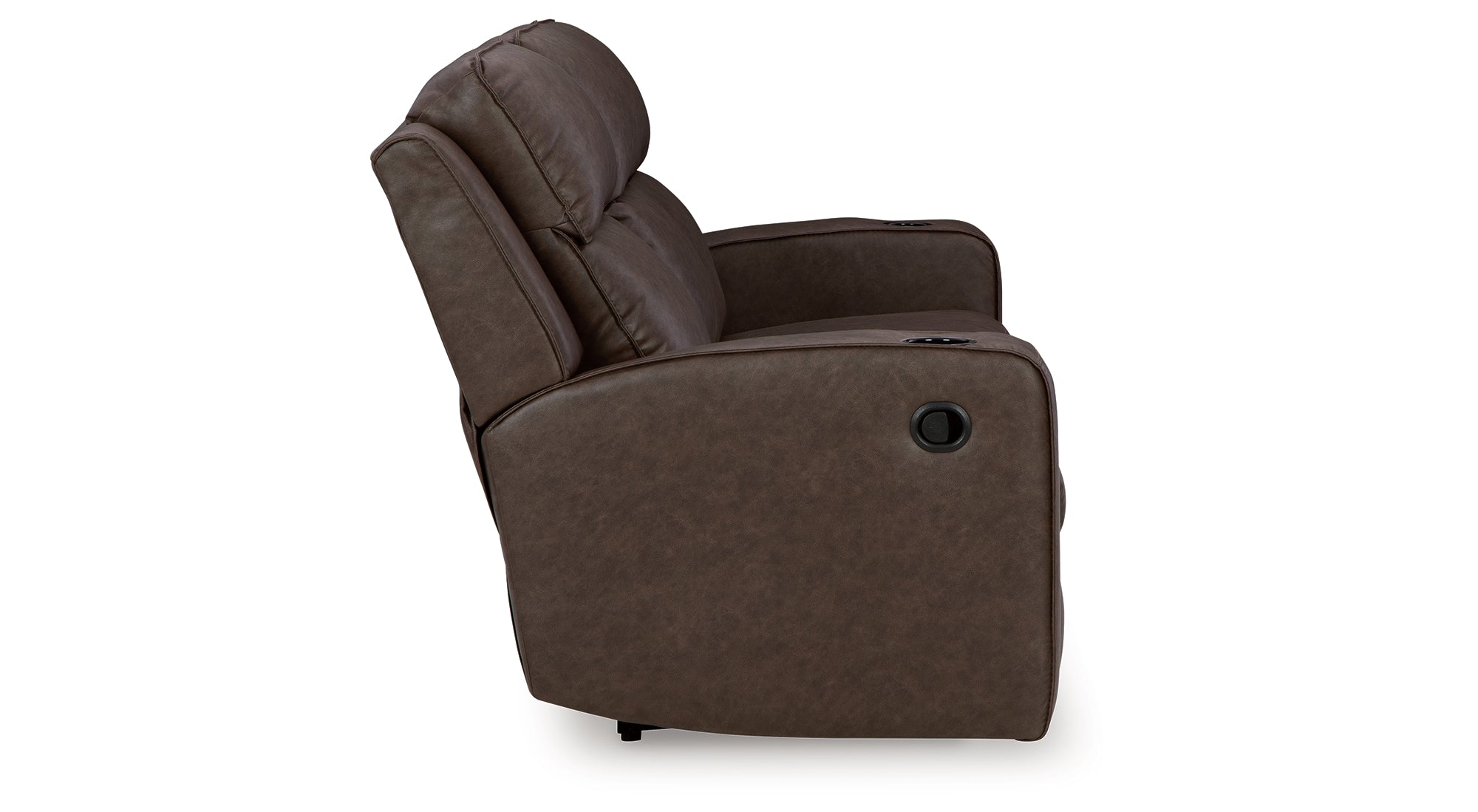 Lavenhorne Granite Reclining Sofa with Drop Down Table - Luna