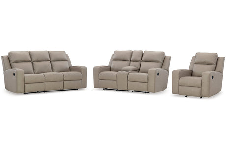 Lavenhorne Pebble Reclining Sofa, Loveseat and Recliner from Ashley - Luna Furniture
