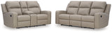Lavenhorne Pebble Reclining Sofa and Loveseat from Ashley - Luna Furniture