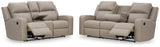 Lavenhorne Pebble Reclining Sofa and Loveseat from Ashley - Luna Furniture