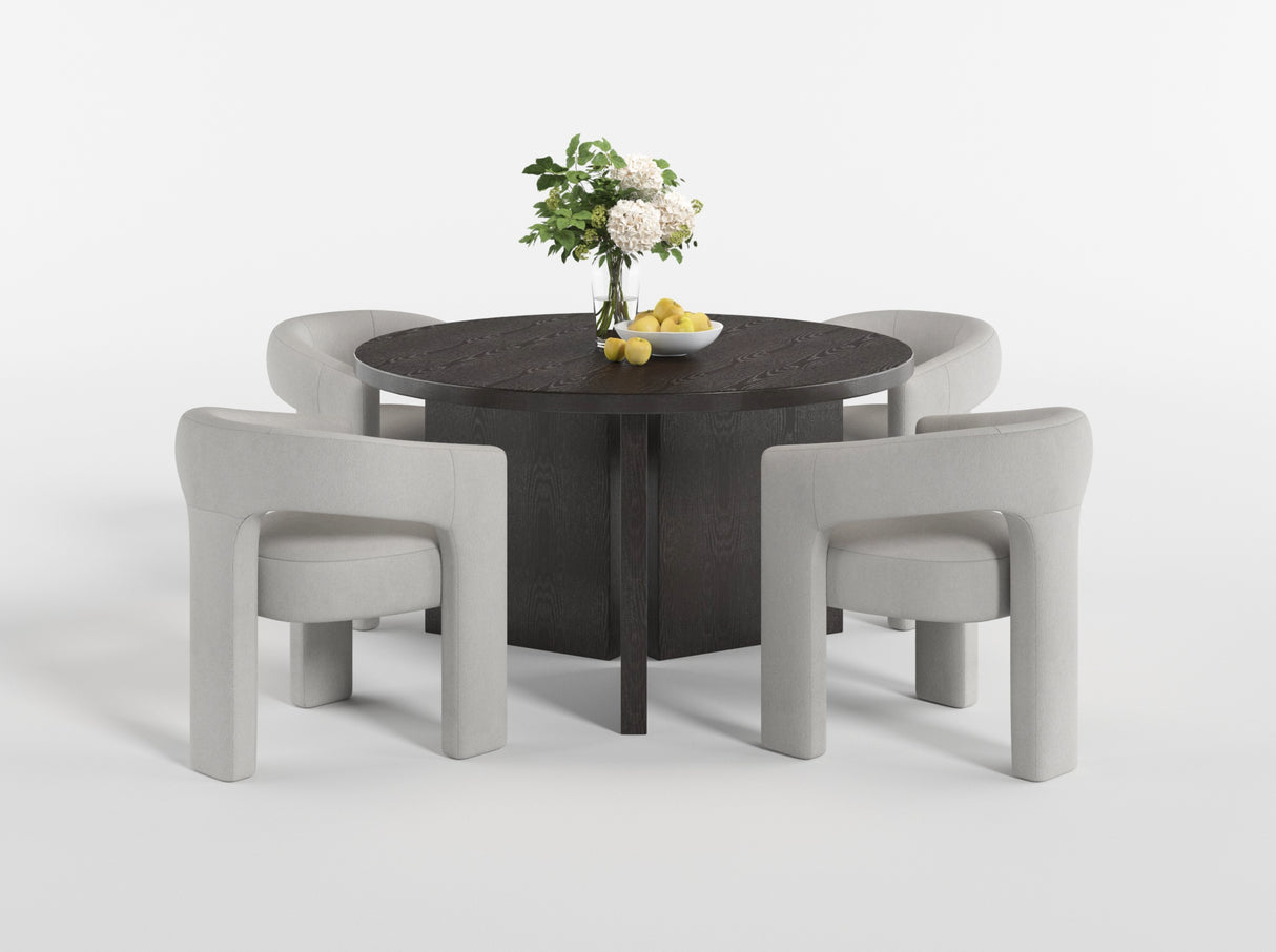 Marais Ebony 54" Round Dining Table from Homelegance - Luna Furniture