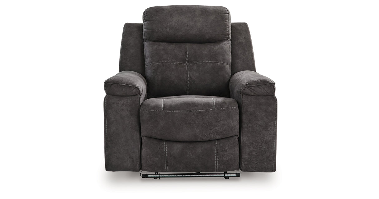 Brysonview Charcoal Recliner from Ashley Furniture - Luna Furniture