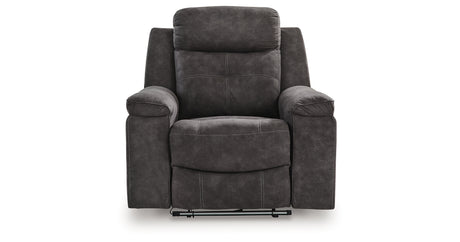 Brysonview Charcoal Recliner from Ashley - Luna Furniture