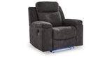 Brysonview Charcoal Recliner from Ashley Furniture - Luna Furniture