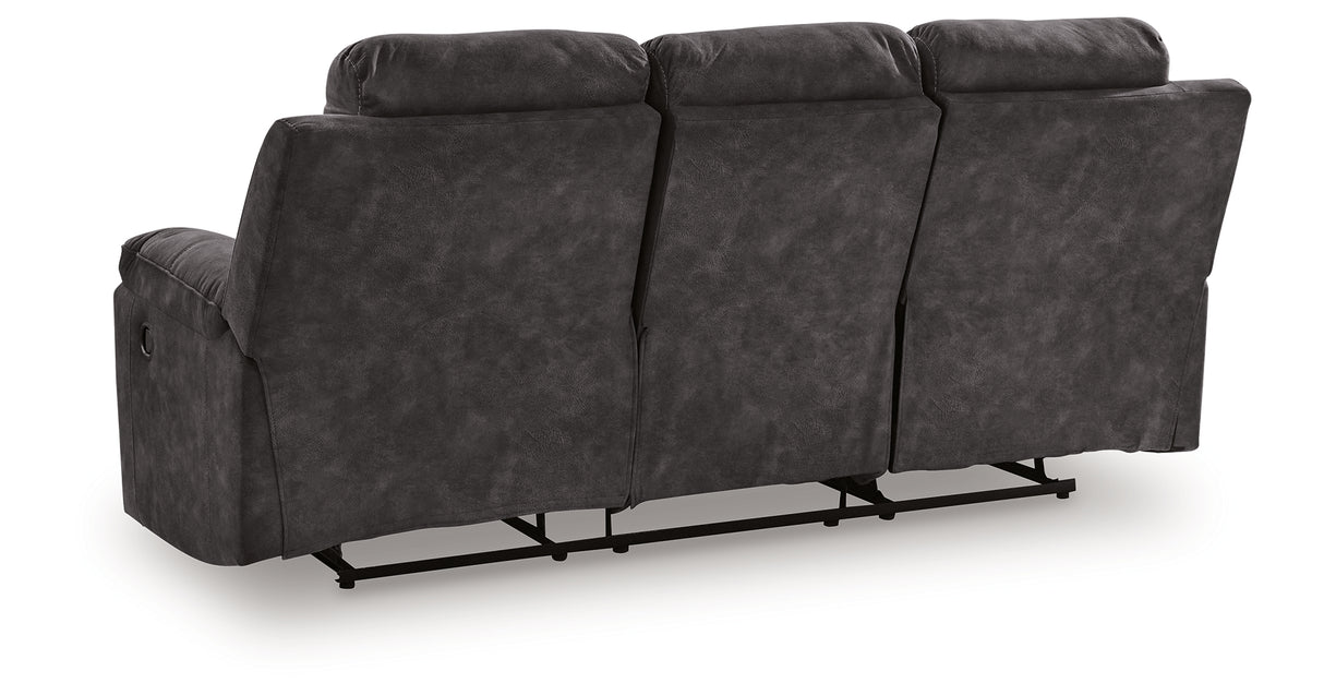 Brysonview Charcoal Reclining Sofa from Ashley - Luna Furniture