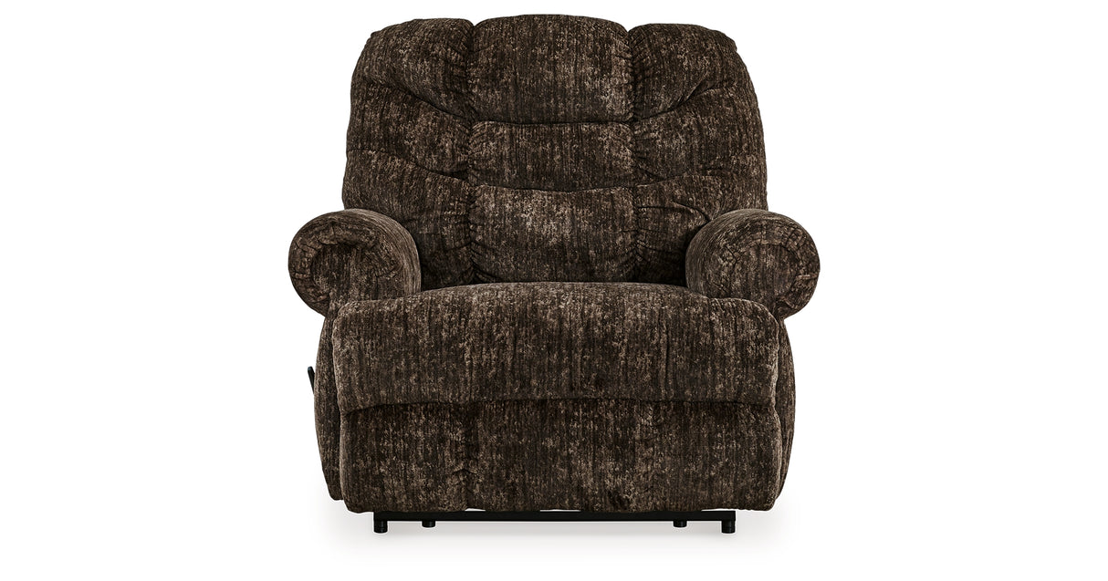 Movie Man Chocolate Recliner from Ashley - Luna Furniture