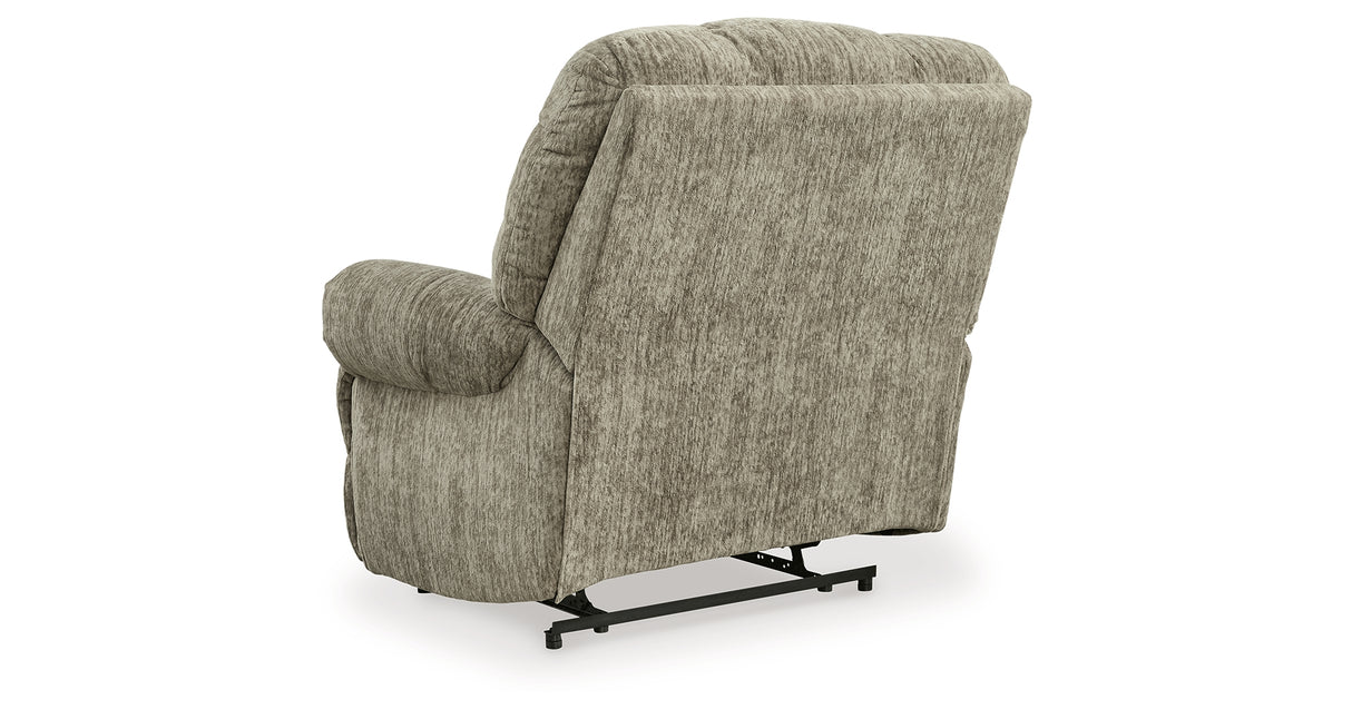 Movie Man Taupe Recliner from Ashley - Luna Furniture