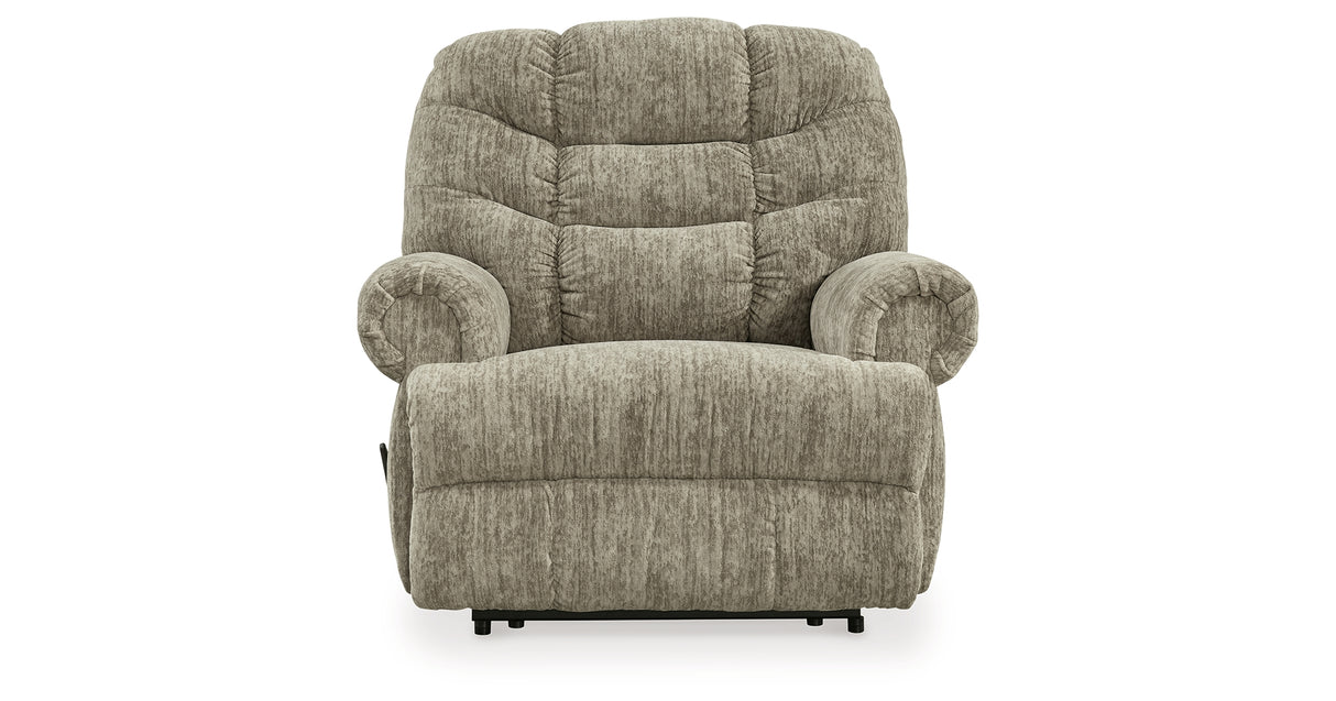 Movie Man Taupe Recliner from Ashley - Luna Furniture