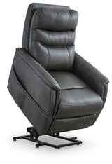 Strawbill Shadow Power Lift Recliner from Ashley Furniture - Luna Furniture