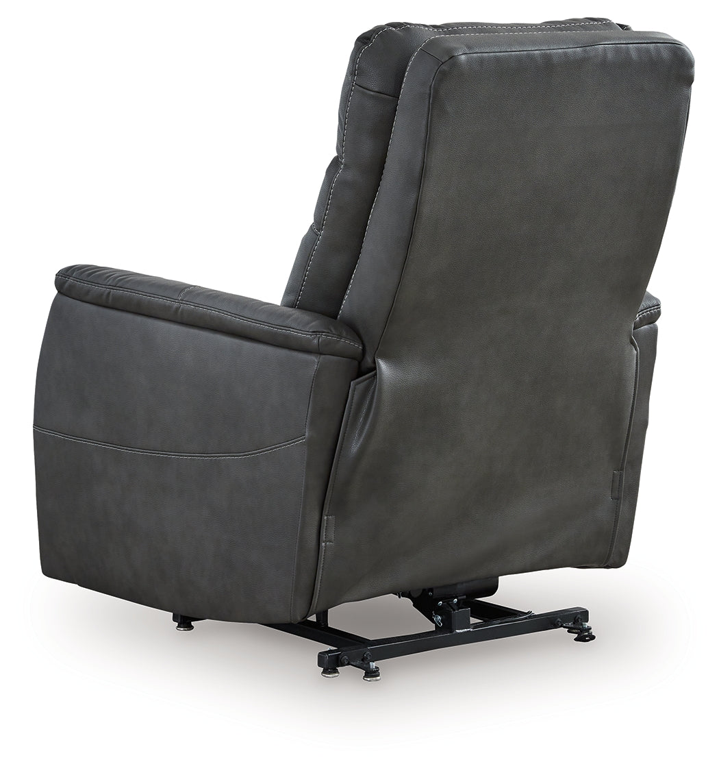 洋楽 SOUTHERN DYNASTY Strawbill Shadow Power Lift Recliner - Luna Furniture