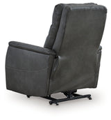 Strawbill Shadow Power Lift Recliner from Ashley Furniture - Luna Furniture