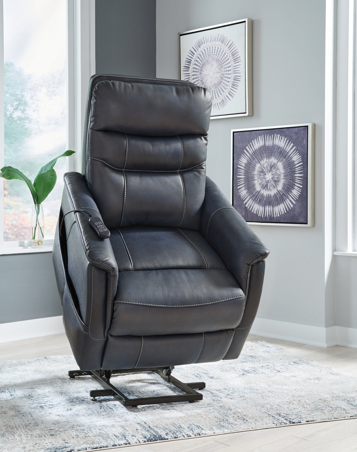 Strawbill Sapphire Power Lift Recliner from Ashley - Luna Furniture