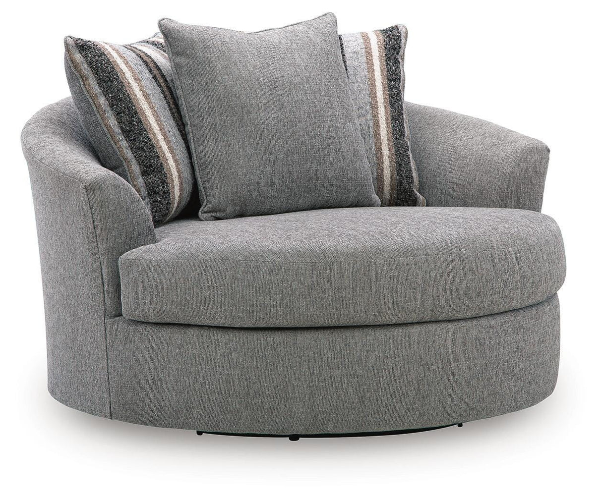 Creston Heights Smolder Oversized Swivel Accent Chair from Ashley - Luna Furniture