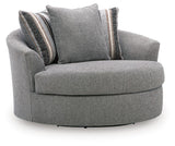 Creston Heights Smolder Oversized Swivel Accent Chair from Ashley - Luna Furniture