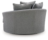 Creston Heights Smolder Oversized Swivel Accent Chair from Ashley - Luna Furniture