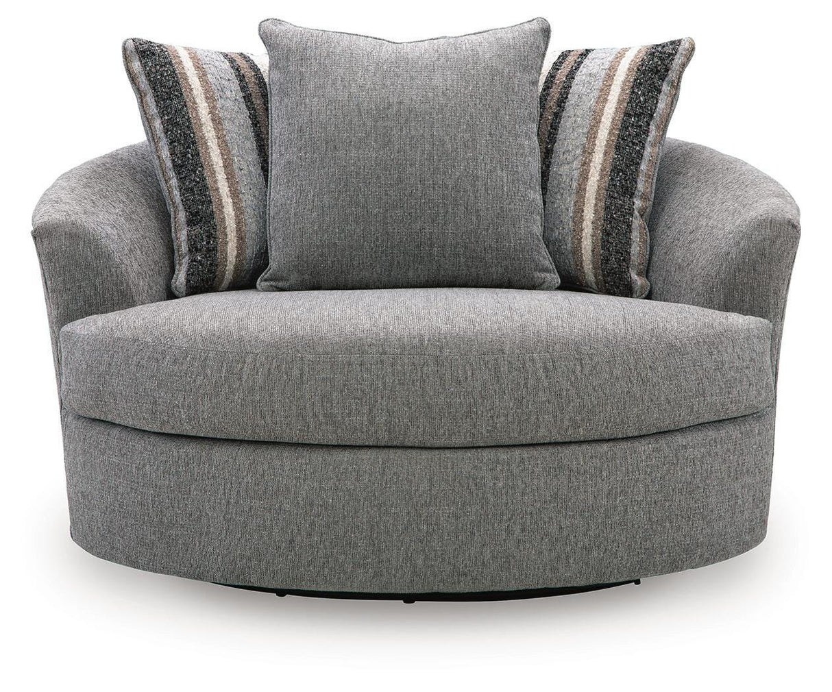 Creston Heights Smolder Oversized Swivel Accent Chair from Ashley - Luna Furniture