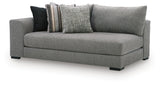 Creston Heights Smolder Left-Arm Facing Corner Chaise from Ashley - Luna Furniture