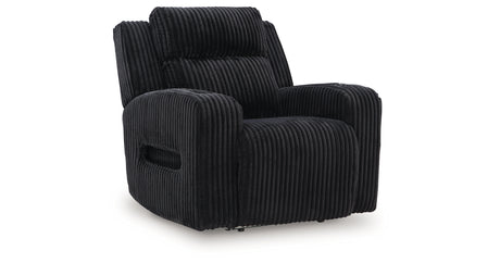 Forest Lake Black Power Recliner from Ashley - Luna Furniture