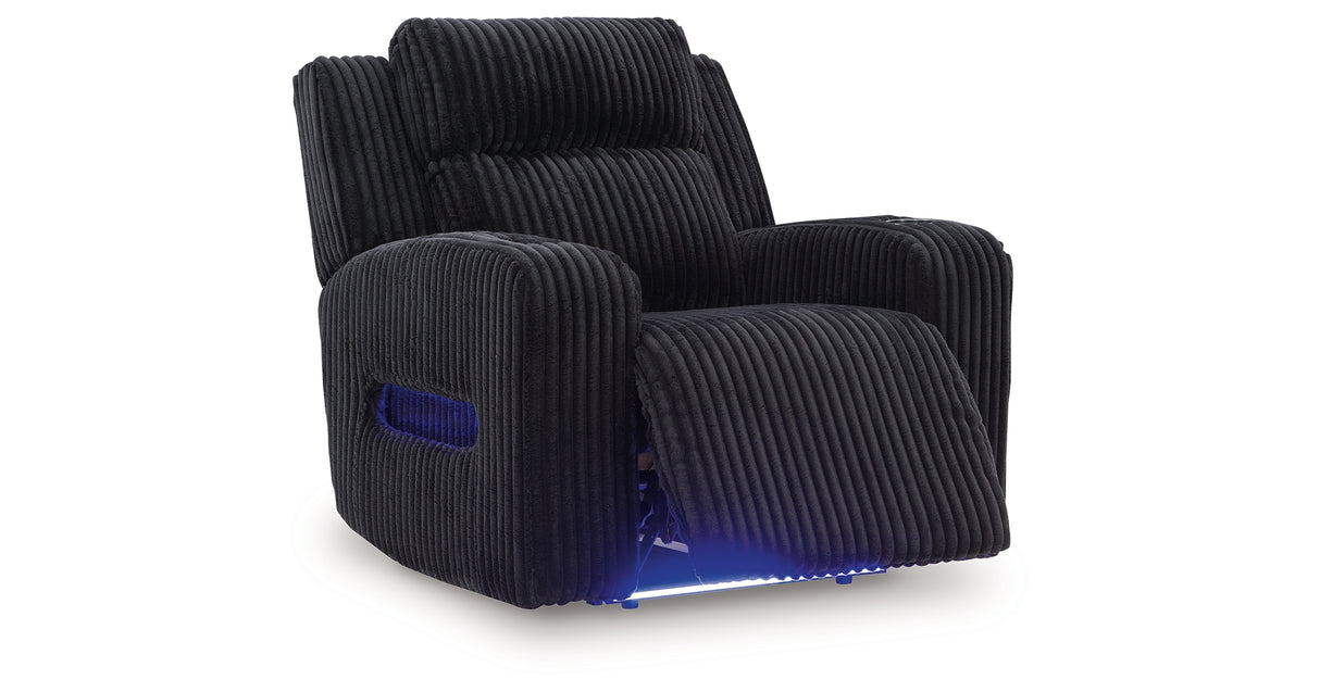 Forest Lake Black Power Reclining Sofa and Power Recliner from Ashley Furniture - Luna Furniture
