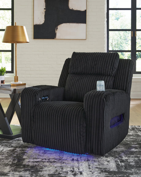 Forest Lake Black Power Reclining Sofa and Power Recliner from Ashley - Luna Furniture