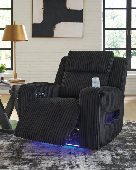Forest Lake Black Power Reclining Sofa, Loveseat and Recliner from Ashley - Luna Furniture