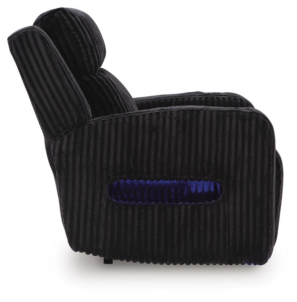 Forest Lake Black Power Reclining Sofa, Loveseat and Recliner from Ashley - Luna Furniture