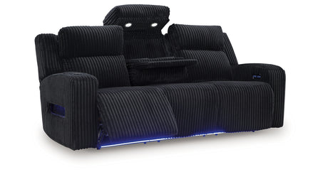 Forest Lake Black Power Reclining Sofa from Ashley - Luna Furniture