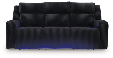 Forest Lake Black Power Reclining Sofa and Power Recliner from Ashley - Luna Furniture