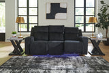 Forest Lake Black Power Reclining Sofa and Power Recliner from Ashley Furniture - Luna Furniture