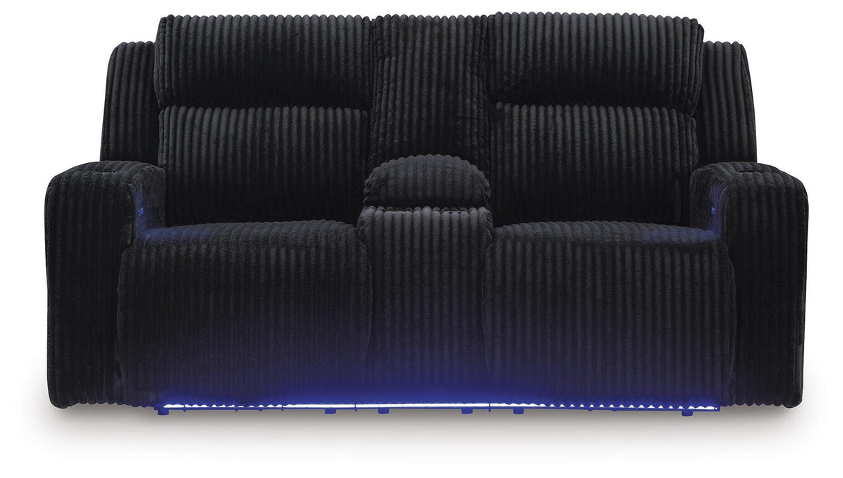 Forest Lake Black Power Reclining Sofa, Loveseat and Recliner from Ashley - Luna Furniture