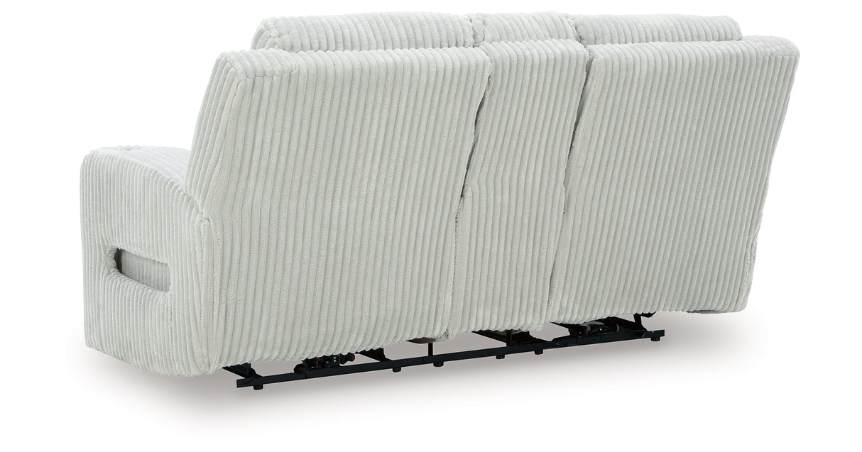 Forest Lake Alloy Power Reclining Loveseat with Console from Ashley - Luna Furniture