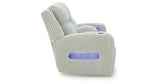 Forest Lake Alloy Power Reclining Loveseat with Console from Ashley - Luna Furniture