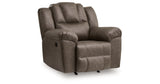 Lowilla Driftwood Recliner from Ashley - Luna Furniture
