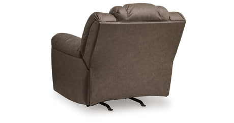 Lowilla Driftwood Recliner from Ashley - Luna Furniture