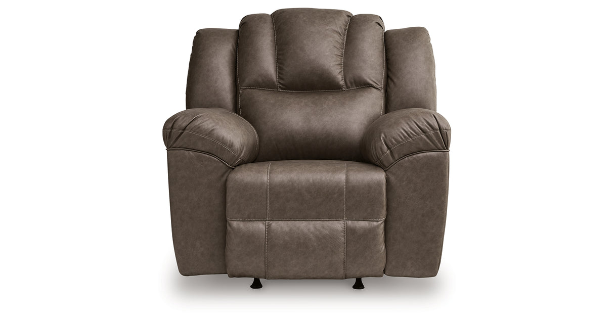 Lowilla Driftwood Recliner from Ashley - Luna Furniture